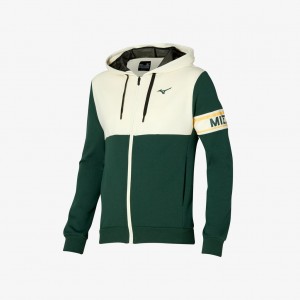 Mizuno ATHLETIC SWEAT JACKET Verdi Bianche | IT_MZN70176