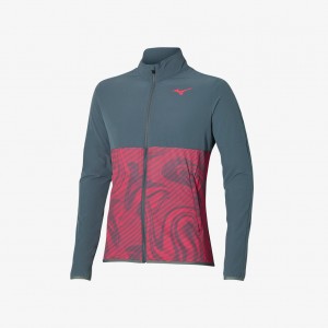 Mizuno CHARGE PRINTED JACKET Rosse Grigie | IT_MZN54963