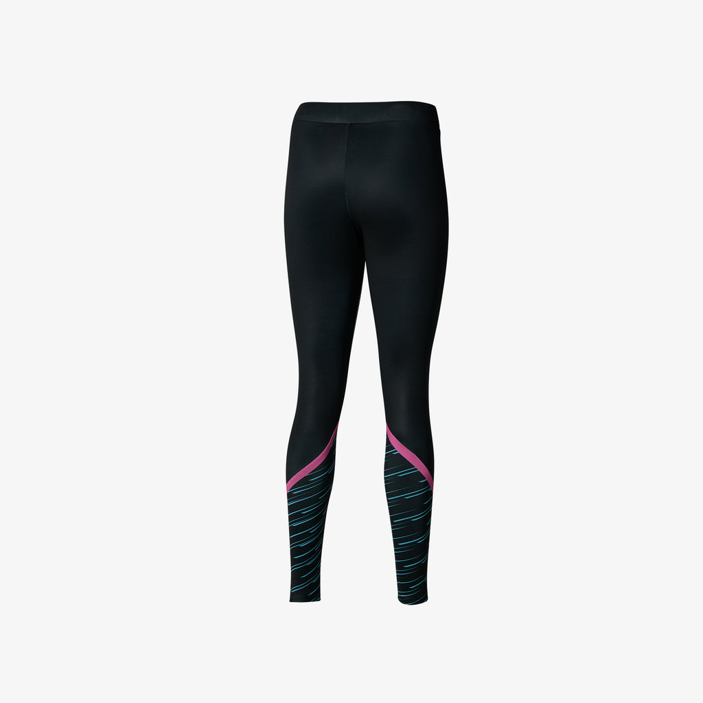 Mizuno ATHELETIC GRAPHIC LEGGINGS Nere | IT_MZN75319