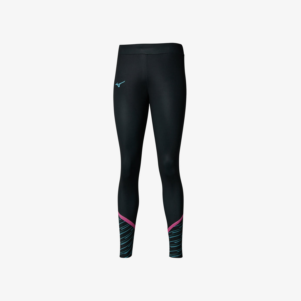 Mizuno ATHELETIC GRAPHIC LEGGINGS Nere | IT_MZN75319