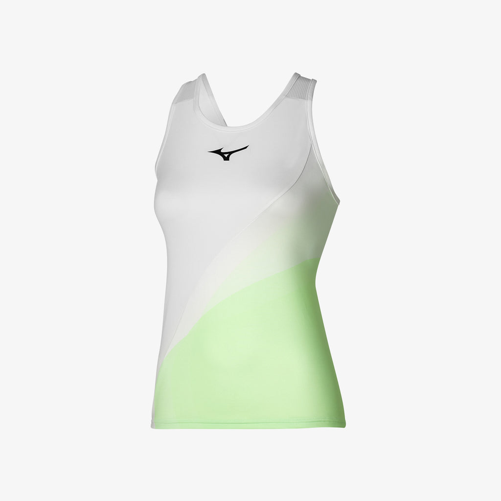 Mizuno RELEASE PRINTED TANK Bianche Verdi | IT_MZN96041