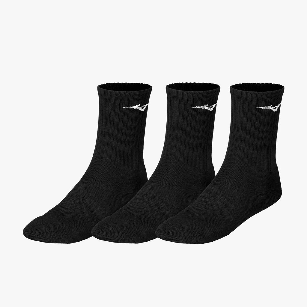 Mizuno TRAINING CREW SOCKS (3 PACK) Nere | IT_MZN31046